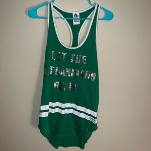 |PINK| Green “Let The Shenanigans Begin” Tank Top